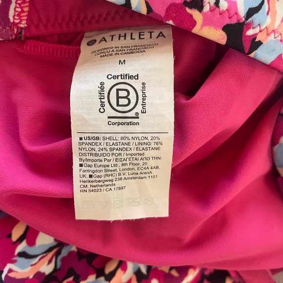 Athleta Elysian Square Neck One Piece Swimsuit Size Medium - Picture 5 of 9